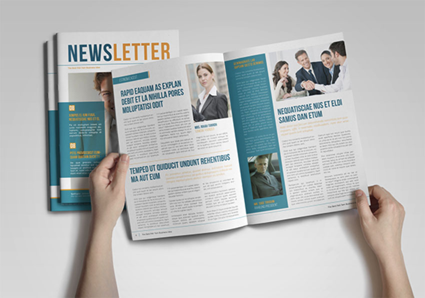22 Best Free Newsletter Templates (InDesign, PSD and Word Newsletter Templates) | Graficznie